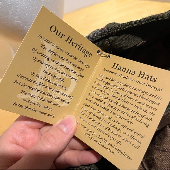 Hanna Hats NWT Donegal Ireland Wool Patchwork Newsboy Size XL - Picture 9 of 10